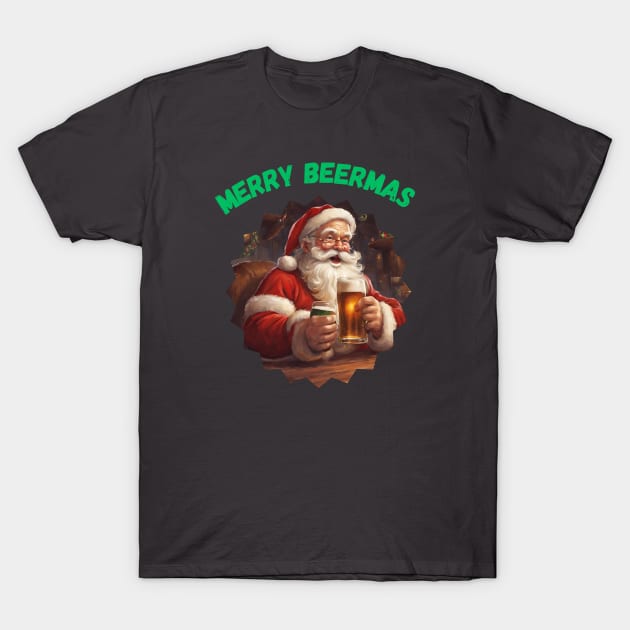 Merry Beermas T-Shirt by Out of the Darkness Productions